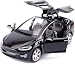 ANTSIR Car Model X 1:32 Scale Alloy diecast Pull Back Electronic Toys with Lights and Music,Mini Vehicles Toys for Kids Gift (Black)