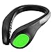 WisHome LED Safety Shoes Clip Lights Reflective Night Running Gear with 2 Lighting Modes for Running Jogging Walking Biking Fit for Women Men Kids Pets (1 Pair, Green)