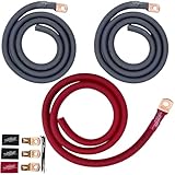 Sky High Car Audio 1/0 CCA Big 3 - Red/Black