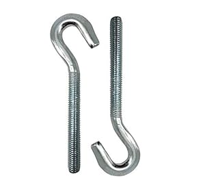 Doja Barcelona FBA-INX-GAFOM12Z Schwerlast Schraubhaken 4er-Pack