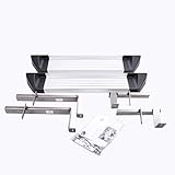 Bestehend aus: 2 Stück Aluminiumstufen, bebilderte Anbauanleitung, TÜV-Teile-Gutachten, passenden Befestigungsmaterial