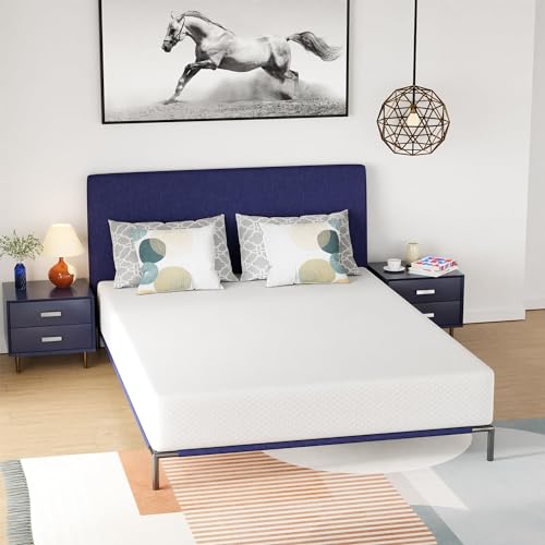 PIKAQTOP 10 Inch Queen Size Gel Memory Foam Mattress in a Box - Medium Firm, CertiPUR-US Certified, Pressure Relief - Cooler Sleep for Kids and Adults - Quality Comfort and Adaptive Support