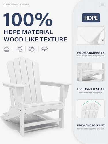 Kingyes Hdpe Adirondack Chair thumb #7
