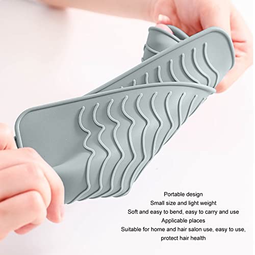 Tyenaza Heat Resistant Straightener Pad 4Pcs Silicone Heat Resistant Mat Heat Mat for Home and Hair Salon Use miniatura 3