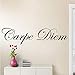 JXCDNB Creativo Carpe Diem Wisdom Quotes Pegatinas de Pared Decoración del hogar Sala de Estar PVC Palabra Letras Wall Decal DIY Etiqueta extraíble 30x90cm
