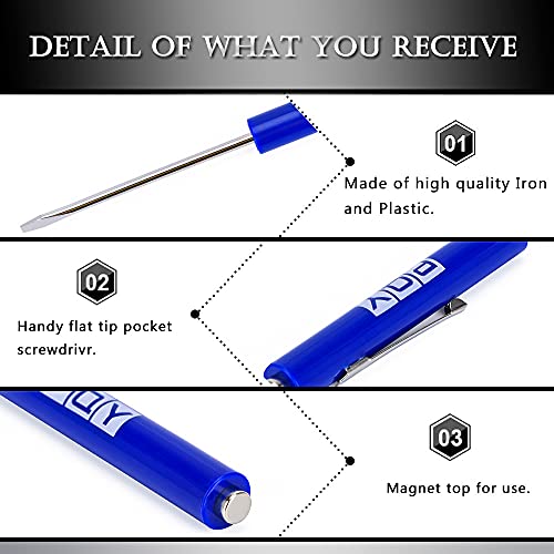 PQY 10 Pcs Mini Pocket Screwdrivers