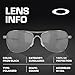 Oakley OO4060 Crosshair Square Shaped Polarized Sunglasses for Men – Includes Official Eyewear Kit – Lead Frame with Prizm Black Lens