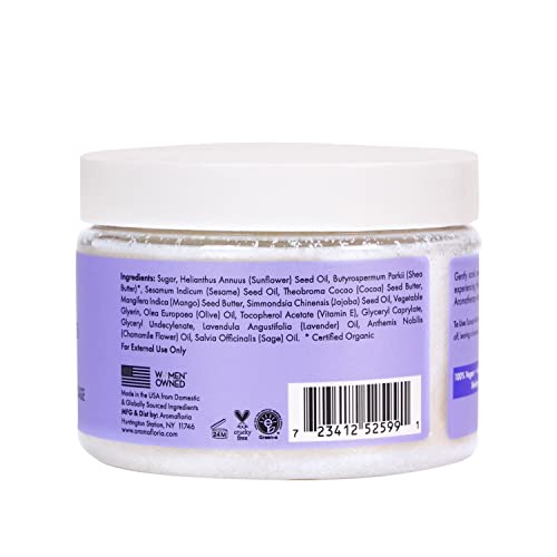 Aromafloria Aromatherapy Stress Less Relax Body Scrub - Lavender, Chamomile, Sage Essential Oil Blend - Best Body Scrub For Men & Women - Exfoliate Skin & Ease Stress - 12 Oz… #TOP1