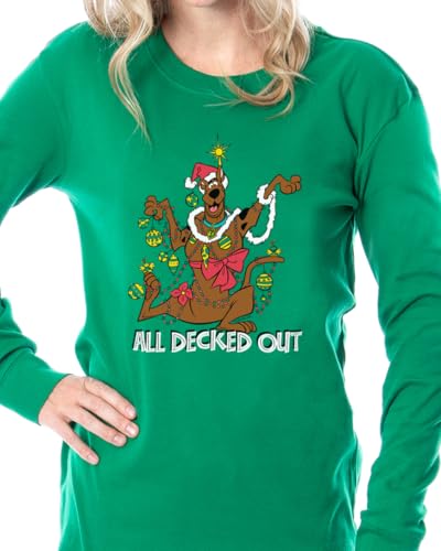 INTIMO Scooby-Doo Christmas All Decked Out 2 Piece Long Sleeve Pajama Set3