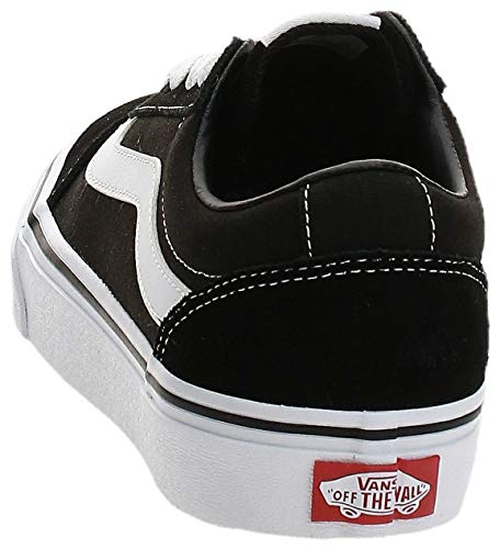 Vans Women’s Ward Suede/Canvas Low-Top Sneakers, Black ((Suede/Canvas) Black/White Iju), 3 UK