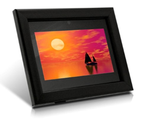 Cadre photo numérique Aluratek 17,8 cm avec télécommande et écran LCD ADMPF007F