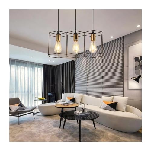 Lustre à têtes multiples à câble de suspension réglable pour chambre - 5