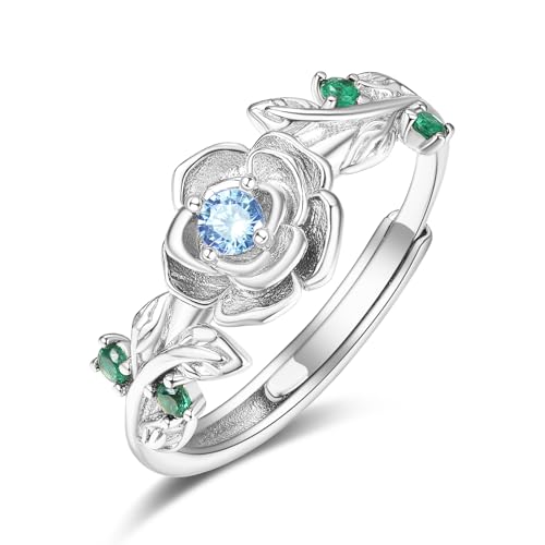 Bague topaze bleue argent 925 cadeau idéal anniversaire décembre