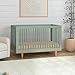 DaVinci Marley 3-in-1 Baby Crib Convertible to Toddler Bed & Daybed - Easy to Assemble Wooden Crib - GREENGUARD Gold Certified - 4 Adjustable Heights - Conversion Kit Sold Separately, Light Sage