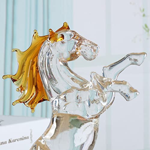 Crystal Horse Figurines Collection Glass Horse Animal Paperweight Table Sculpture Ornament Decor Birthday Gifts Home Decor,Horse #TOP3