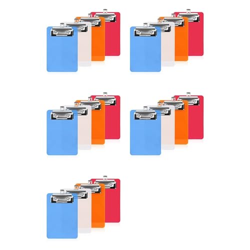 Presse-papiers en plastique de poche petit format 4x6 pour fiches mémo