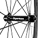 Superteam 50mm Clincher Wheelset 700c 23mm Width Cycling Racing Road Carbon Wheel Decal (Black Decal)