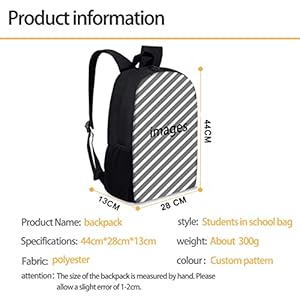 Buybai Kids School Backpack, Travel Bag for Teens Boys Girls, Lightweight College Back Pack, Cute Corgi Dog Printed Buybai Kids School Backpack Travel Bag for Teens Boys Girls Lightweight College Back Pack Cute Corgi Dog Printed