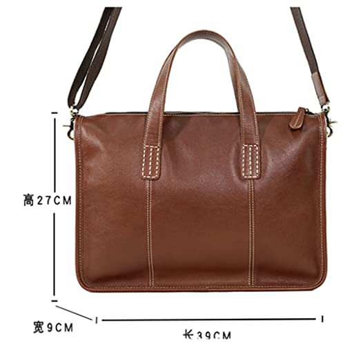 Bolso casual tipo tote y maletín de cuero para portátil 13.3" miniatura 2