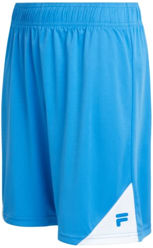 Fila Boys' Active Shorts - 2 Pack Youth Activewear Gym Shorts For Boys - Kids Athletic Performance Basketball Shorts (8-20), Size 14-16, Blue Empire/Grey #TOP4