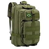 Mochila Tática Militar Impermeável Reforçada 30 litros com Patch Emborrachado - Verde