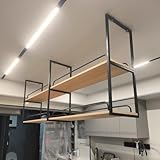 🥦【Facile à installer】 : Sa structure simple est facile à monter et à démonter, ce qui permet d'économiser beaucoup de temps et d'énergie. Les étagères de rangement robustes au plafond sont un excellent moyen d'exposer votre collection.