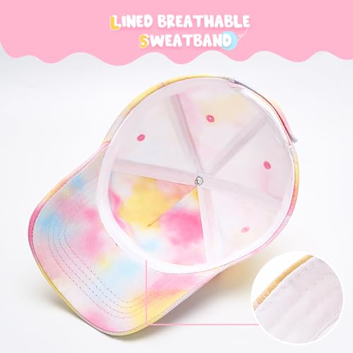 WAWSAM Mädchen Baseballkappe Kinder Cap mit Wendepailletten Verstellbare Kinder Baseballmütze Mädchen Sommer Sonnenhut für Kinder 3-8 Jahre