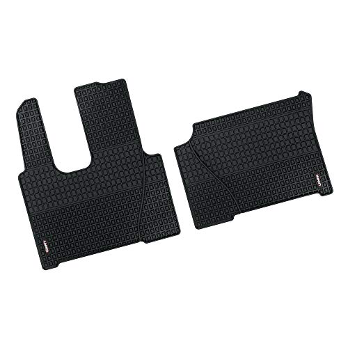 Tapis caoutchouc noir avant LAMPA 97340 étanche et antidérapant pour Actros MP4 MP5
