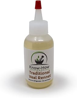 Liquid Animal Rennet (Traditional Calf/Veal) for Cheesemaking 2 oz