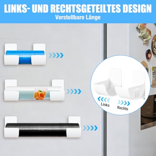 ZYNERY 8 Stück Wandmontierter Müllbeutelhalter Küchen Organizer Mülltüten, Weiß Wand Montierter Müllsack Spender Organizer Müllbeutel Für Küche Aufbewahrung & Organisation Küchen Ordnungssystem