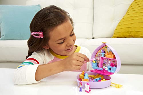Polly Pocket Starring Shani Art Studio Compact, Micro Shani and Friend Dolls, 5 Reveals, 12 Accessories, Pop and Swap Feature, 4 and Up by Polly Pocket - Image 2