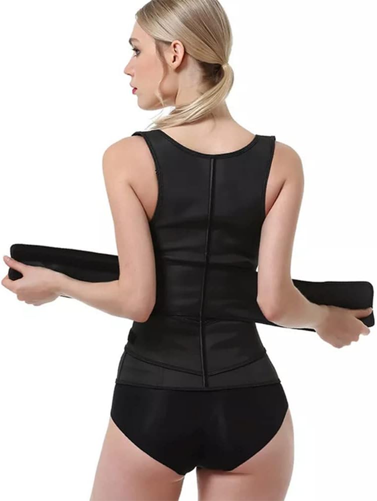 Women waist trainer corset vest compression sweat belly belt body shaper Weight Loss Breathable Hip Bodysuits