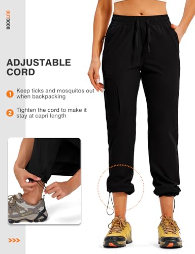 TBMPOY Women's Hiking Pants Water Resistant Lightweight Quick Dry Cargo Travel Fishing Work Camping Pant with 4 Pockets3