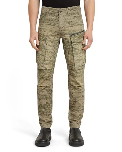 G-STAR Herren Rovic Zip 3D Regular Tapered Hose, Mehrfarben (Light toggee Shadow camo D02190-D581-H175), 33W / 30L – Ansicht 1