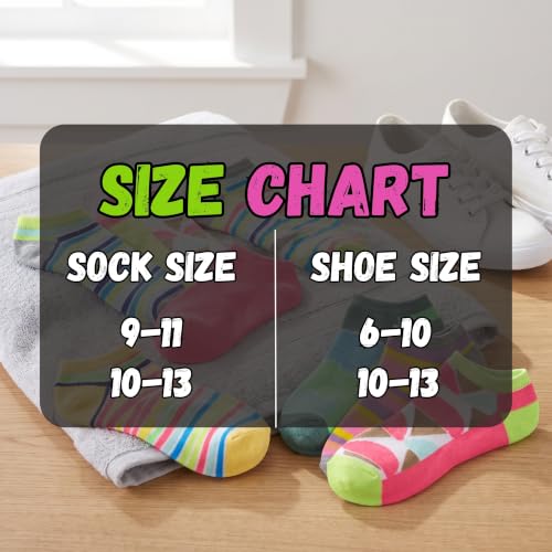 Image of Tipi Toe Women's 10 Pairs Lightweight Colorful Socks - Fun Low Cut Patterns for All-Day Comfort and Easy Everyday Style