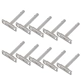 10 Uds oporte para balda soporte de estante oculto soporte invisible estante de pared conector de muebles de madera para decoración del hogar herrajes colgar muebles cocina