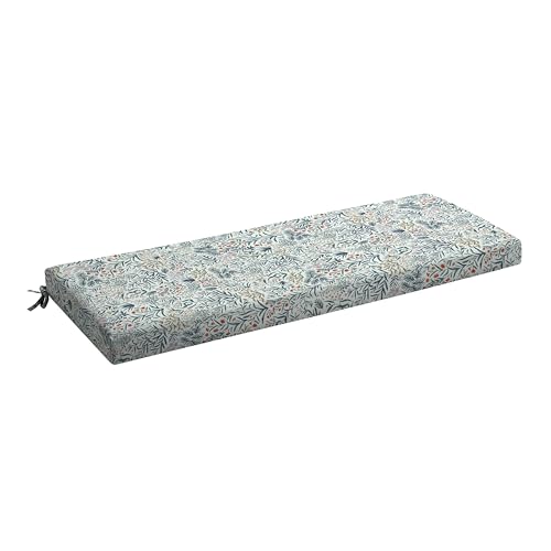 Arden Outdoor Bench Cushion, Foam, 48x18, Pistachio Botanical