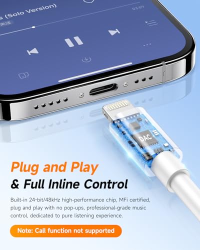 Adaptateur Lightning puce DAC intégrée pour iPhone et iPad - 5