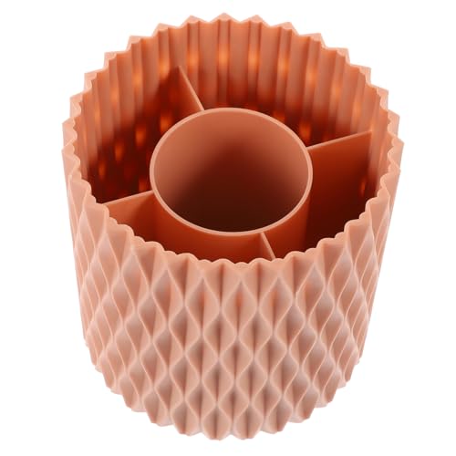 BESTYASH Pot à Pinceaux De Maquillage Rotatif Organisateur De Pinceaux Cosmétiques Porte-pinceaux De Bureau Pratique Pour Ranger