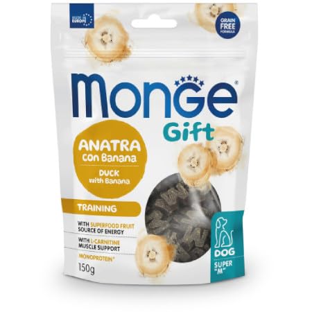 Monge GIFT Dog super M snack per cani grain free 150g (Ceci...