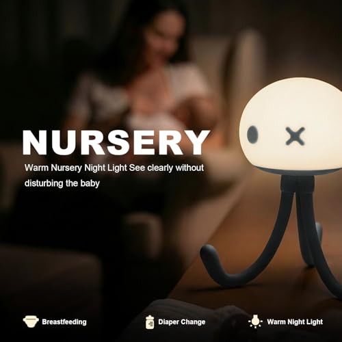 Lámpara de noche medusa para cuna y habitación infantil miniatura 4