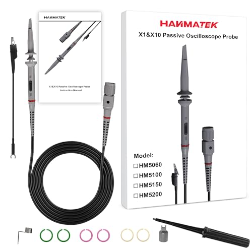 Image of HANMATEK Voltage Oscilloscope Probe HM5100 with Accessory Kit 100MHz 600V 10:1