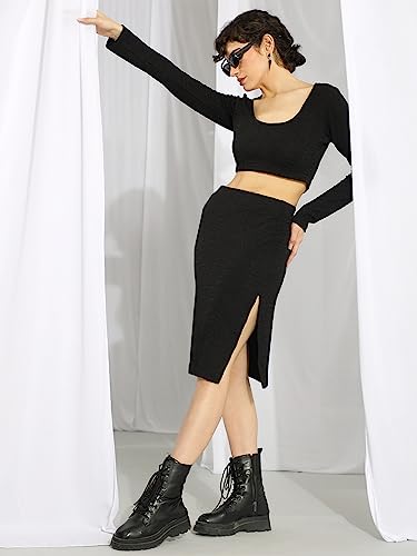 Image of KOTTY Women Polyester Co-ords Dress Set