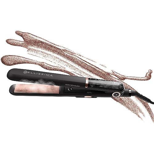 Bellissima My Pro Steam B28 100 Professional Steam Hair Straightener for a Long-Lasting Smooth Result, Ceramic Coated Plates, Adjustable Temperature 170 / 200 / 230 °C, Rapid Heat Technology, UK Plug