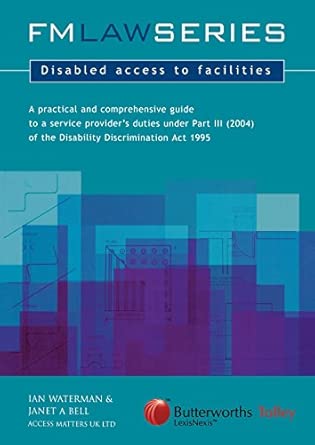 Disabled Access to Facilities book cover