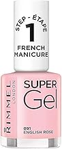 Rimmel London Super Gel French Manicure Nail Polish, 91 English Rose, 12 ml