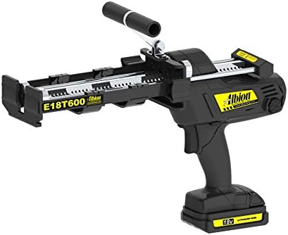 Albion Engineering E18T600 600 Series Cordless Multi-Component Cartridge Epoxy Adhesive Gun, 18V, 1:1 Ratio (300 x 300 ml) & 2:1 Ratio (300 x 150 ml)