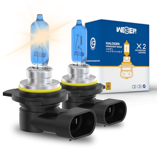 Wideep HIR2/9012 Halogen Bulb 12V 55W 3800K for high/low beam headlights (2 Pack)