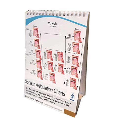 Blue Tree Publishing Speech articulation anatomy Flip Charts, language phathology, theropy 6x8inch