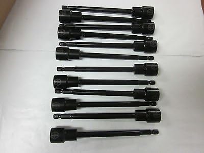 ~ 12~6" L IMPACT LASER ETCHED MAGNETIC ~ 1/2" ~ NUTSETTER NUT DRIVER SETTERS